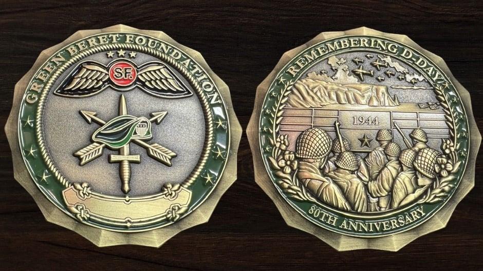 80th Anniversary of D-Day Challenge Coin